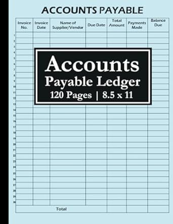accounts payable ledger simple accounts payable organizer log book expense tracker notebook for small