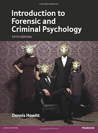 by dennis howott introduction to forensic and criminal psychology paperback 1st edition dennis howott