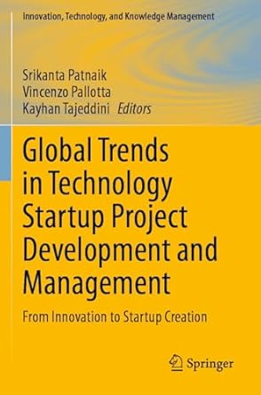 global trends in technology startup project development and management from innovation to startup creation