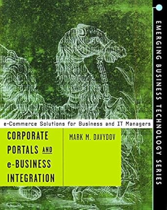 corporate portals and ebusiness integration 1st edition mark davydov b001hoj25w, 978-0071371797
