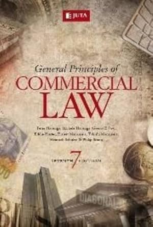 general principles of commercial law 1st edition peter havenga 0702185140, 978-0702185144