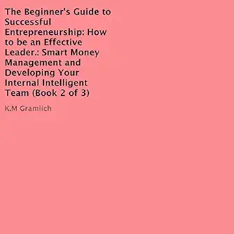 the beginners guide to successful entrepreneurship how to be an effective leader smart money management and