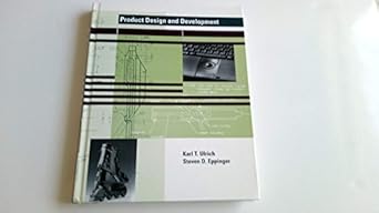 product design and development 1st edition karl t ulrich 0070658110, 978-0070658110
