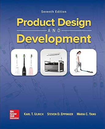 ise product design and development 7th edition karl ulrich ,maria c yang ,steven eppinger 1260566439,