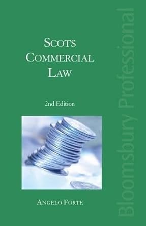 scottish commercial law 1st edition a d m forte 1847661149, 978-1847661142
