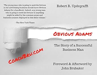 obvious adams the story of a successful business man 1st edition robert updegrafft ,john brubaker b07mmbbwyy