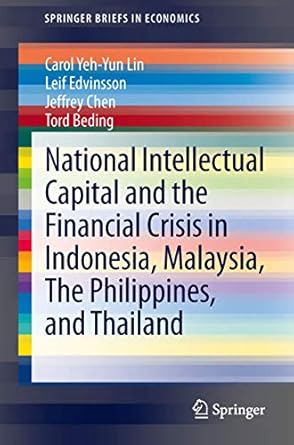 national intellectual capital and the financial crisis in indonesia malaysia the philippines and thailand 1st