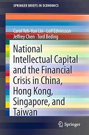 national intellectual capital and the financial crisis in china hong kong singapore and taiwan 1st edition