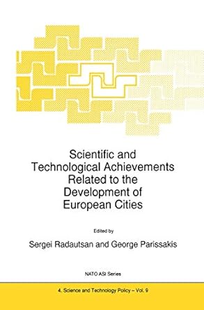 scientific and technological achievements related to the development of european cities proceedings of the