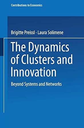 the dynamics of clusters and innovation beyond systems and networks 1st edition brigitte preissl ,laura