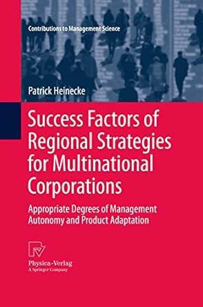success factors of regional strategies for multinational corporations appropriate degrees of management