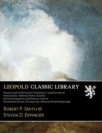 massachusetts institute of technology sloan school of management working paper deciding between sequential