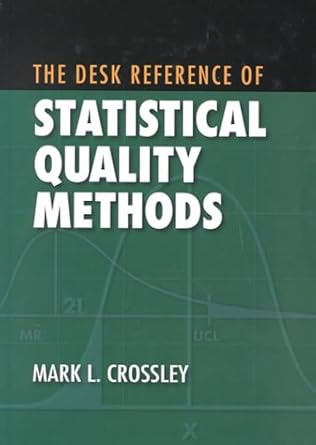 the desk reference of statistical quality methods 1st edition mark l crossley 0873894723, 978-0873894722