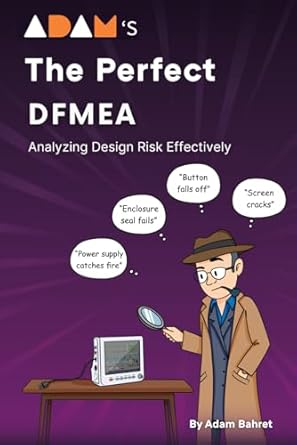 adams the perfect dfmea analyzing design risk effectively 1st edition mr adam bahret b0d5hyk7bl,