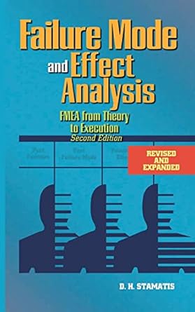 failure mode and effect analysis fmea from theory to execution 1st edition d h stamatis ph d 0873895983,