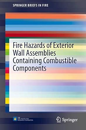 fire hazards of exterior wall assemblies containing combustible components 1st edition nathan white ,michael