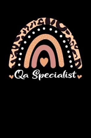 qa specialist rainbow leopard appreciation project and product management lined notebook / journal gift 120