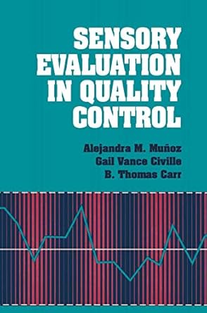 sensory evaluation in quality control 1st edition alejandra m munoz 1489926550, 978-1489926555