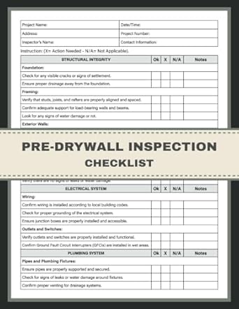 pre drywall inspection checklist pre drywall walk through inspection checklist for homeowners and inspectors