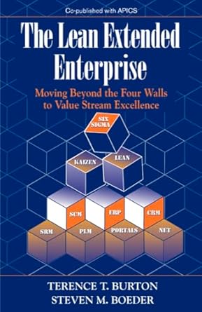 the lean extended enterprise moving beyond the four walls to value stream excellence 1st edition terence t