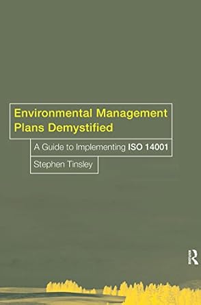 environmental management plans demystified a guide to iso14001 1st edition stephen tinsley b001hp320c,