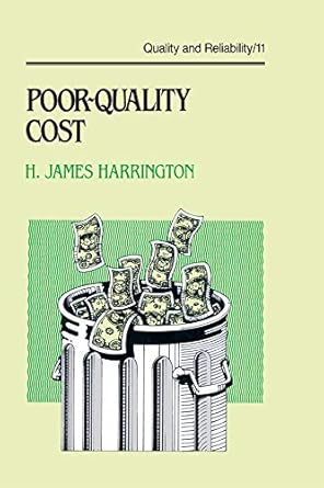 poor quality cost implementing understanding and using the cost of poor quality 1st edition h james