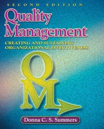 quality management by donna c s summers 1st edition donna c s summers b01nh010c3