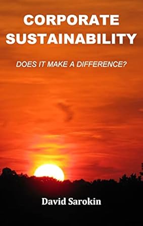 corporate sustainability does it make a difference 1st edition david sarokin b00j780h5e