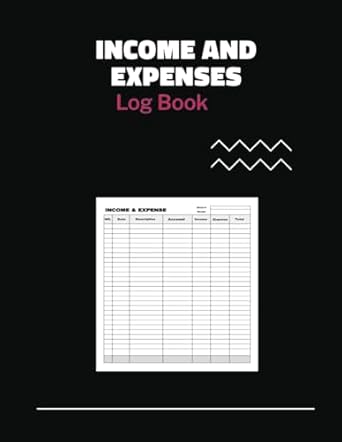 income and expenses log book personal finance tracker and budget planner for managing financial statements