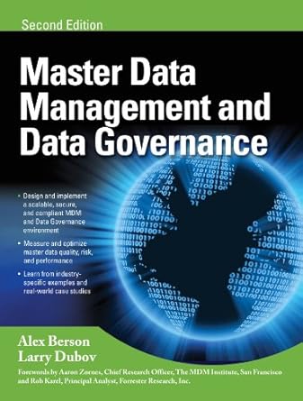 master data management and data governance 2/e 1st edition alex berson ,larry dubov b004qwy5yu, 978-0071744591