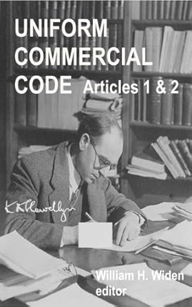 uniform commercial code article 1 and article 2 1st edition william widen b00b1wk9ys