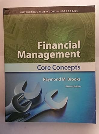 financial management core concepts 1st edition raymond m brooks 0132671972, 978-0132671972