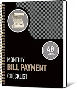 undated monthly bill payment 48 month undated financial organizer with income tracker savings and debt