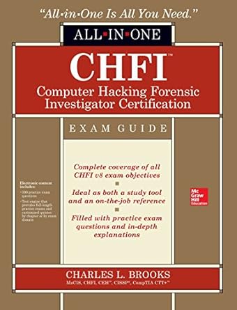 chfi computer hacking forensic investigator certification all in one exam guide 1st edition charles l brooks