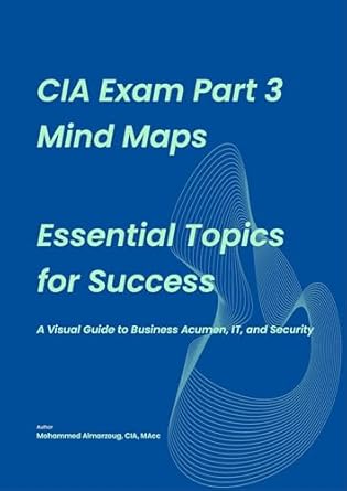 cia exam part 3 mind maps essential topics for success a visual guide to business acumen it and security 1st