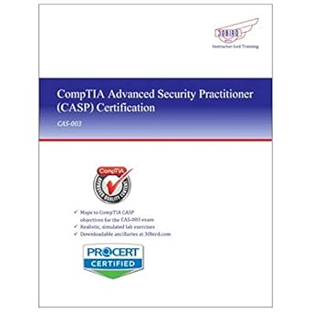 comptia advanced security practitioner cas 003 r1 1   black and white print by 30 bird media instructor