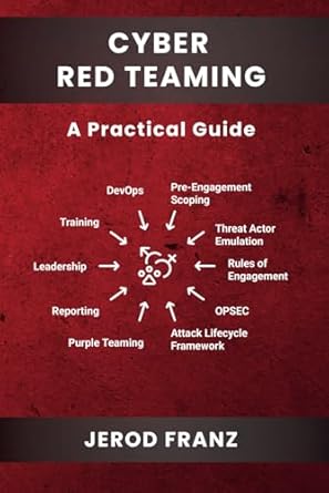 cyber red teaming a practical guide 1st edition jerod franz b0dyg1lppf, 979-8992653304