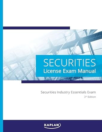 kaplan securities industry essentials license exam manual 3rd edition kaplan financial education 1078822530,