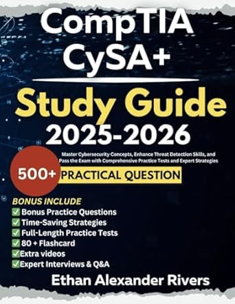 comptia cysa+ study guide 2025 2026 master cybersecurity concepts enhance threat detection skills and pass