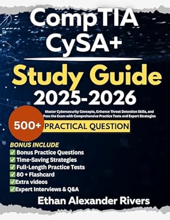 comptia cysa+ study guide 2025 2026 master cybersecurity concepts enhance threat detection skills and pass