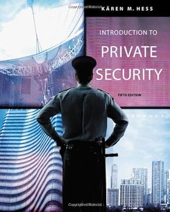 introduction to private security 8206th edition aa b0086hxwvi