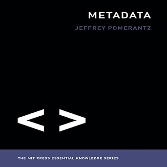 metadata lib/e the mit press essential knowledge series 1st edition jeffrey pomerantz ,steven menasche