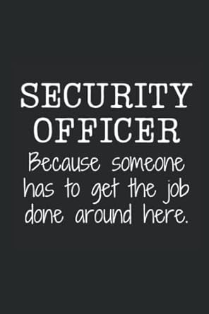 security officer lined notebook 1st edition nichele lenaie longe b0bkhpzclb