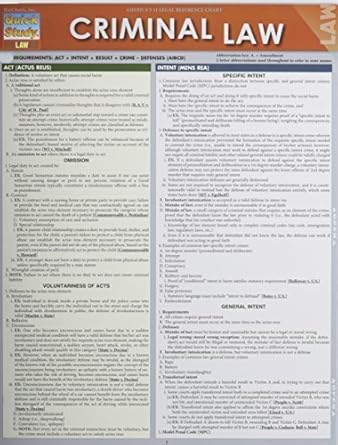 criminal law by barcharts inc paperback lam crds edition barcharts inc b00zqblkca