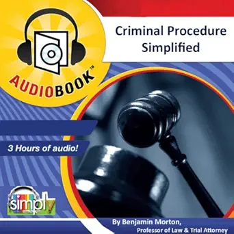 criminal procedure perfect study tool for every law student and practicing attorney 1st edition benjamin