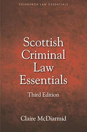 scottish criminal law essentials 1st edition claire mcdiarmid b0034pdahi