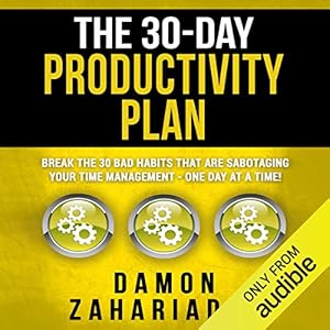 the 30 day productivity plan break the 30 bad habits that are sabotaging your time management one day at a