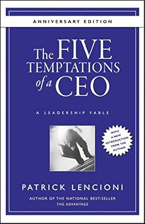 five temptations ceo electronic version 1st edition patrick lencioni 0787953180