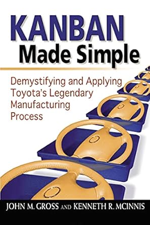 kanban made simple demystifying and applying toyotas legendary manufacturing process 1st edition john m gross