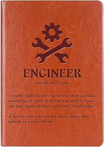 engineer gift engineer definition leather journal notebook new licensed passer gift engineering student gift